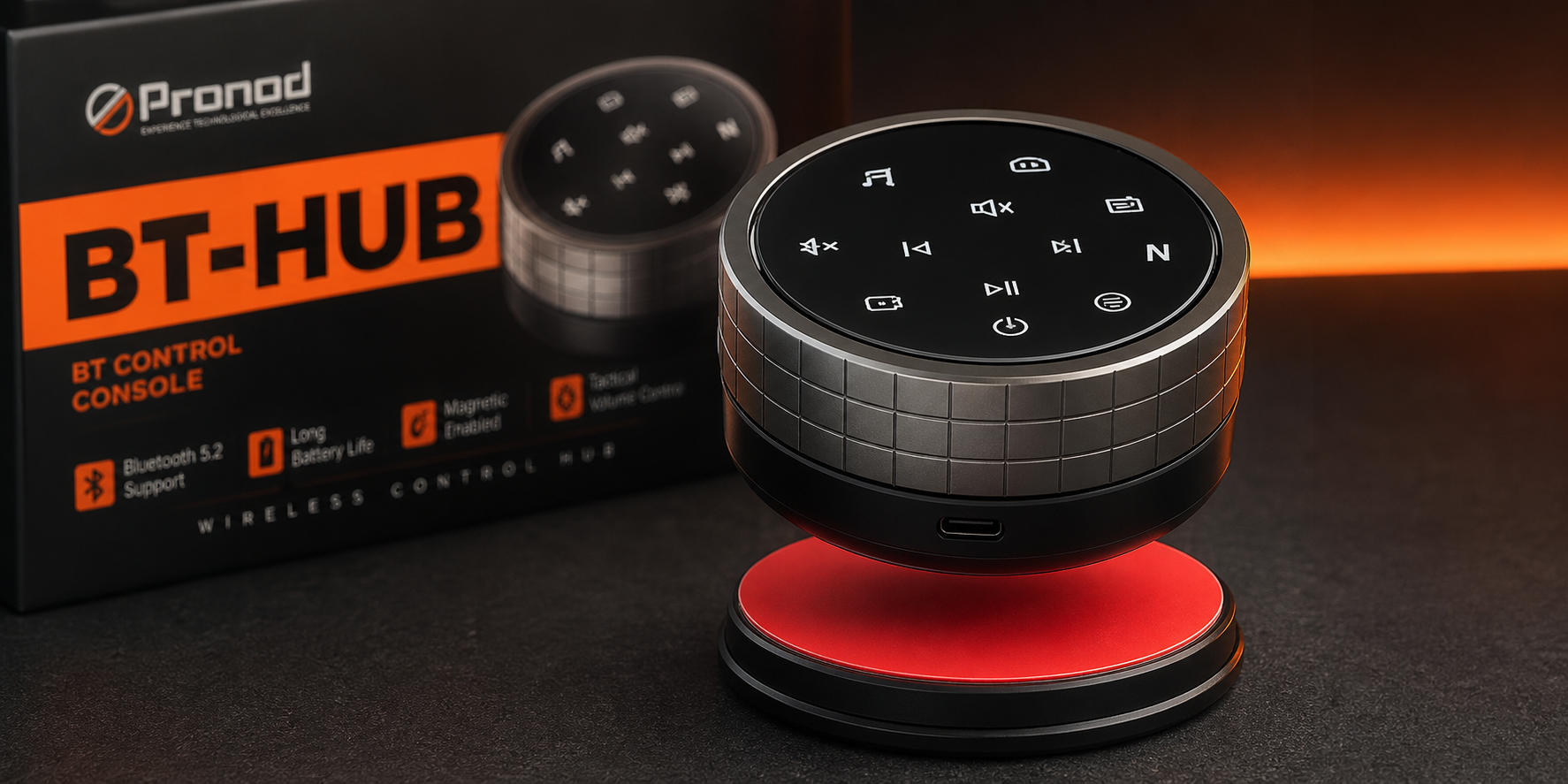 Pronod BT-HUB magnetic mount feature