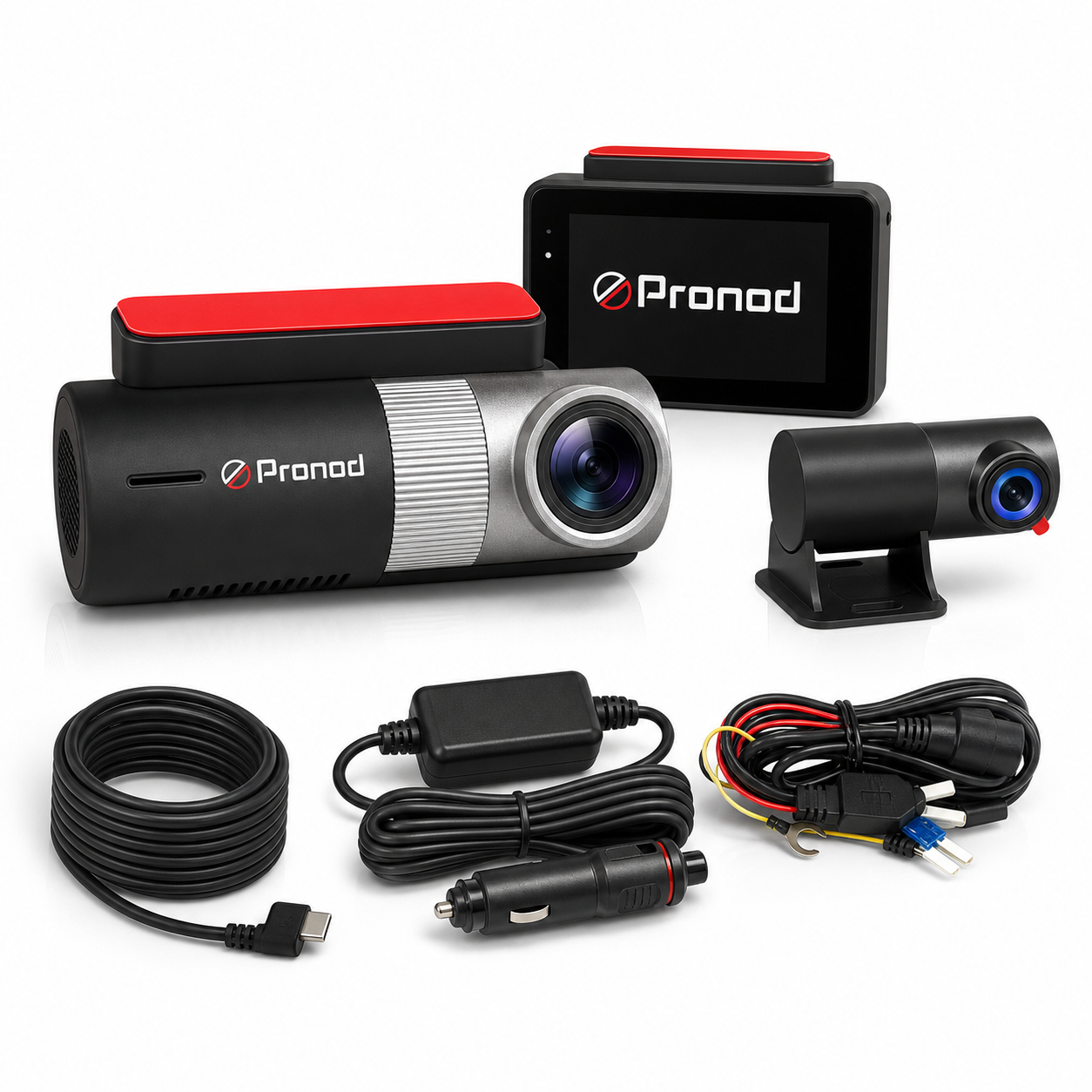 Pronod Duo Dash Pro 3 Inch IPS Dual Dash Camera