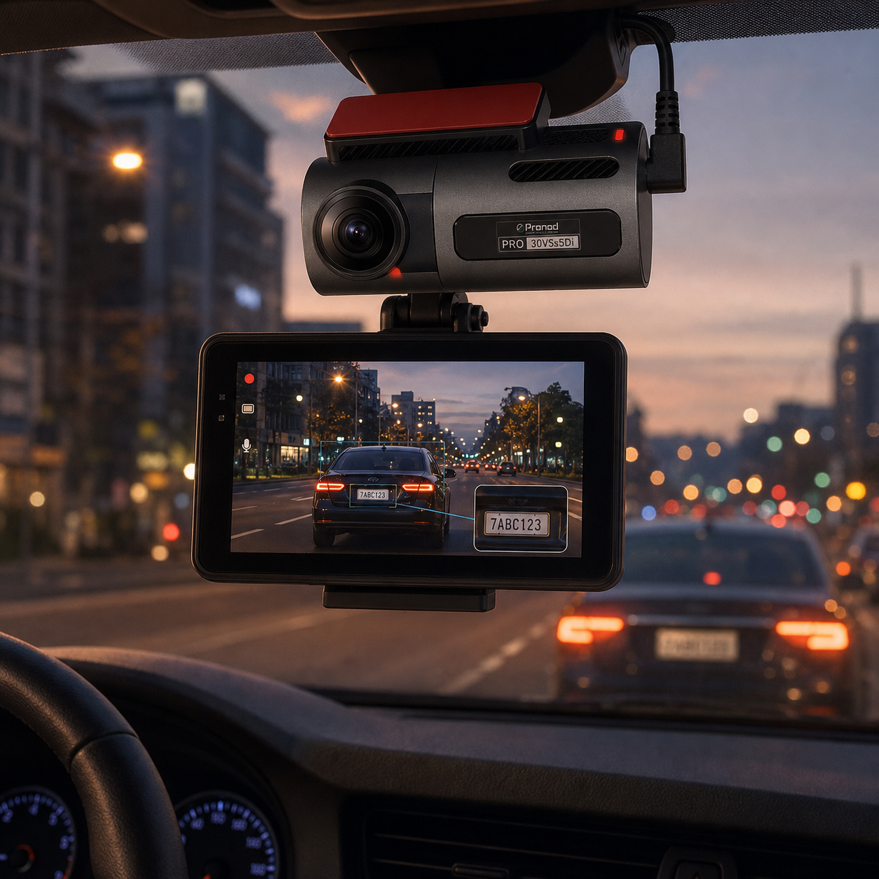 Pronod Pro-DashCam AI license plate recognition